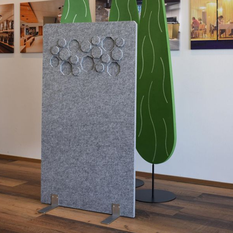 사무실 파티션 룸 디바이더 패브릭 포장 상업 인테리어 디자인을 위한 친환경 음향 패널