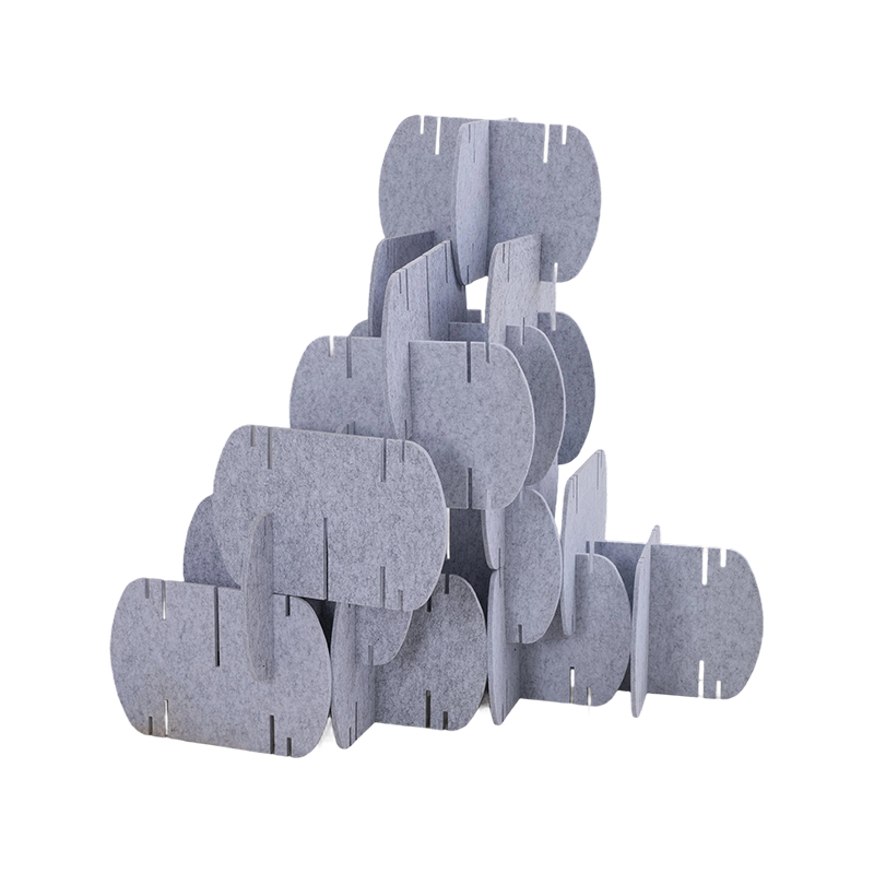 사무실 파티션 룸 디바이더 패브릭 포장 상업 인테리어 디자인을 위한 친환경 음향 패널