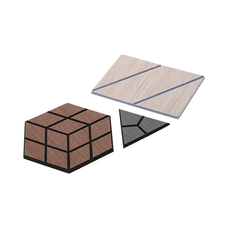 실내 벽 및 천장 패널용 3D 음향 목재 베니어 판금 벽 패널