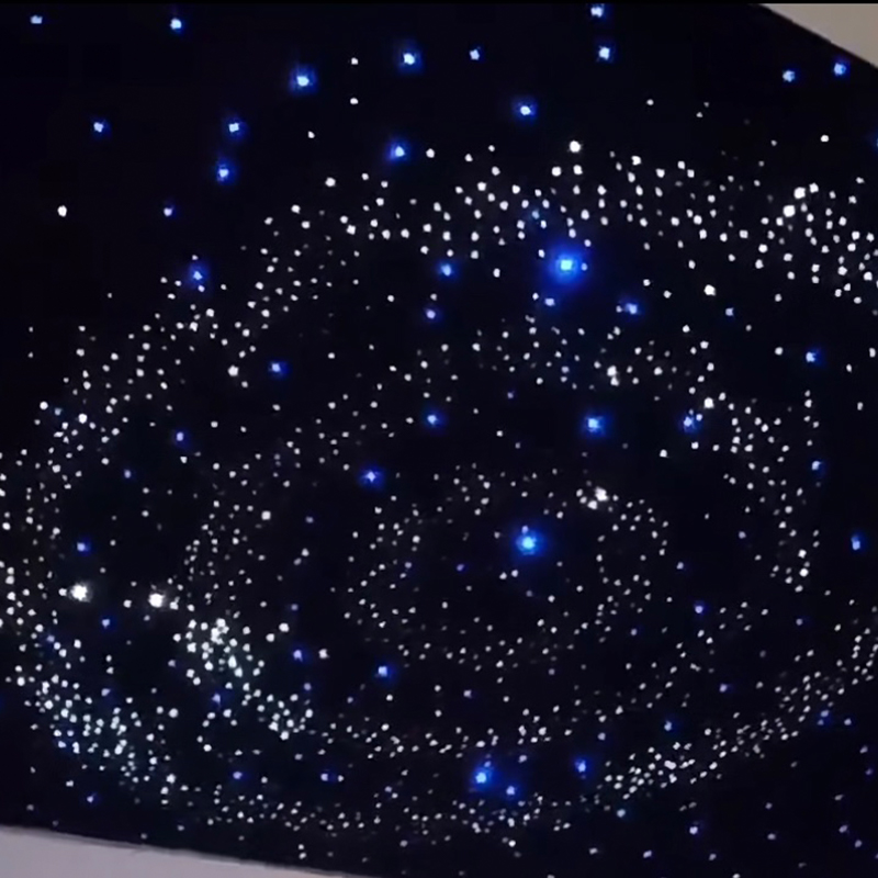 Spesonic 청각 광섬유 별이 빛나는 천장판 청각 별 천장 폴리에스테르섬유 별빛