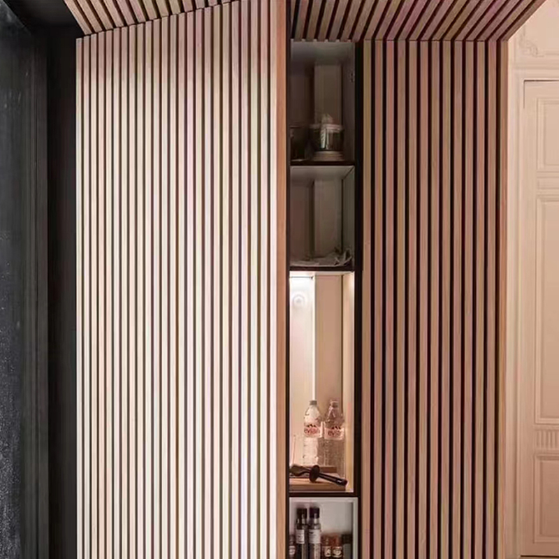 내부 소음을 위한 Spesonic Wood Slat 벽 패널 음향 장식 3D 흡음 벽 패널 Akupanel