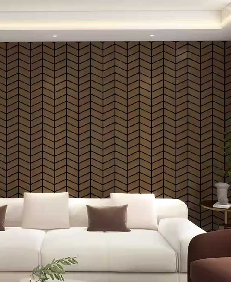 목재 베니어 음향 패널 